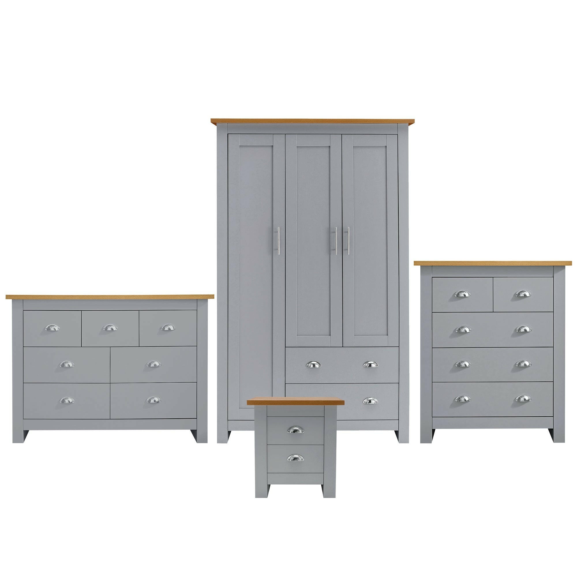 wardrobe and chest of drawers