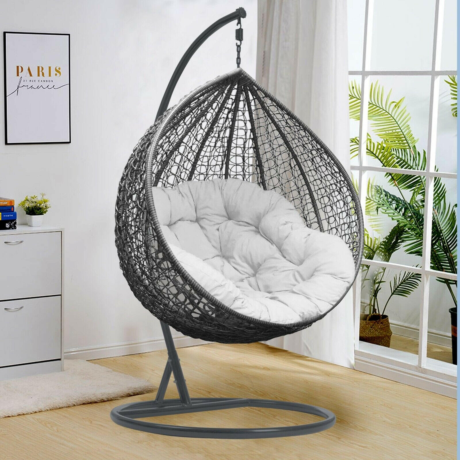 egg chair bedroom