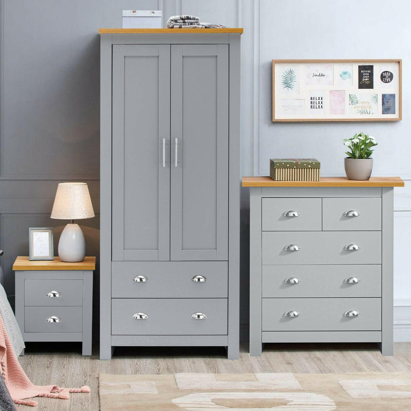 Grey wardrobe deals sets