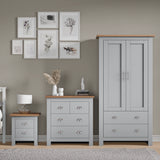 Shaker 3 Piece Bedroom Set - Wardrobe with Chest of Drawers