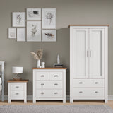 Shaker 3 Piece Bedroom Set - Wardrobe with Chest of Drawers