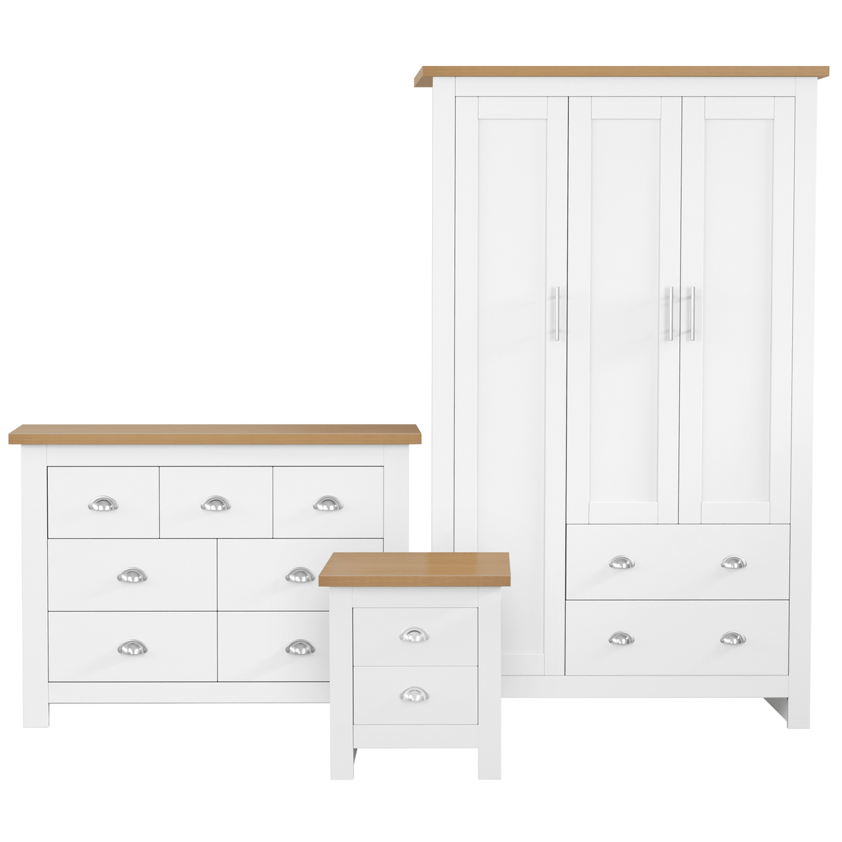 Blisswood Shaker 3 Piece Bedroom Set