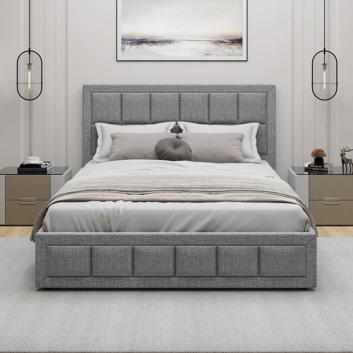 Blisswood Super King Size Ottoman Bed Frame With Storage