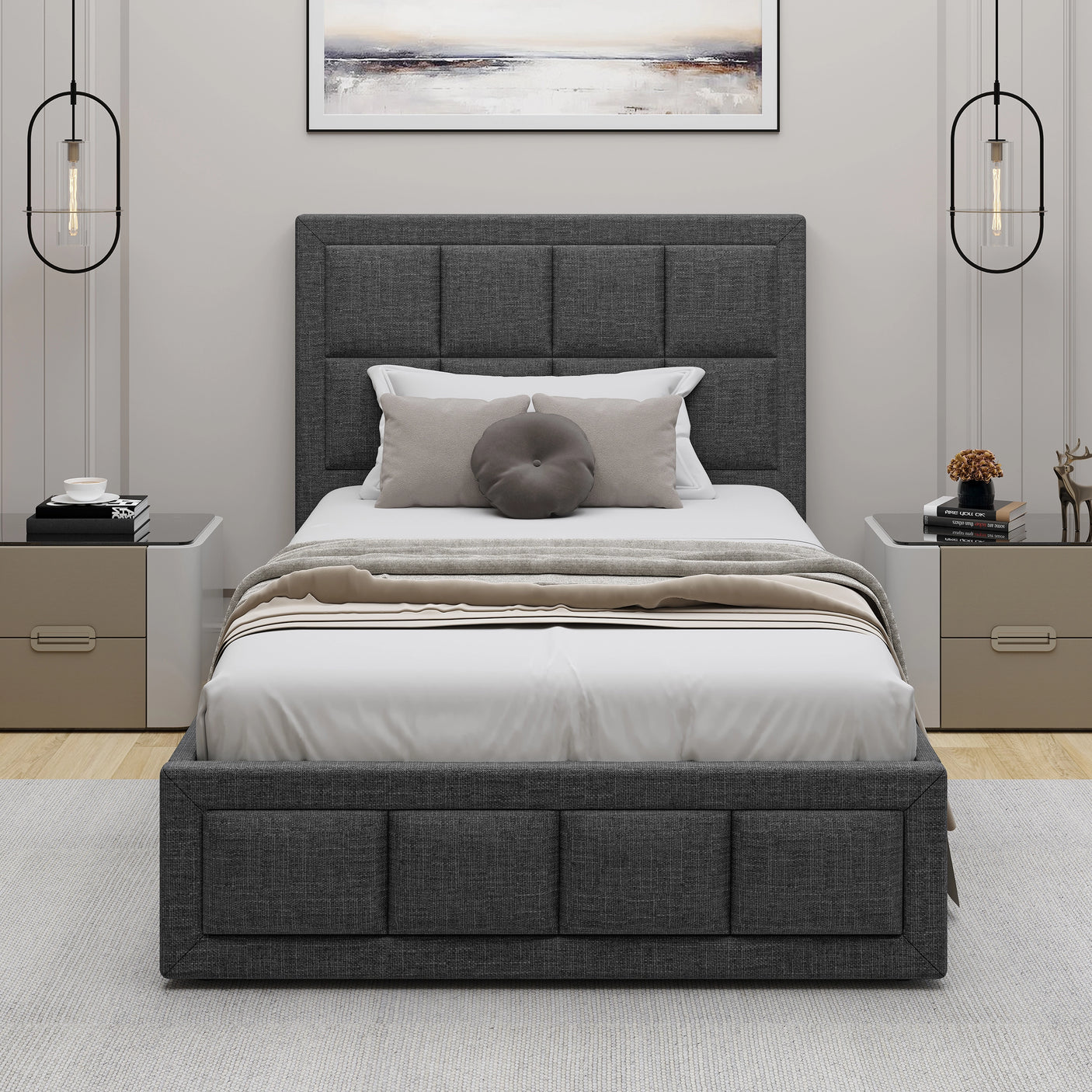 Blisswood Ottoman Bed Frame with Storage & Headboard