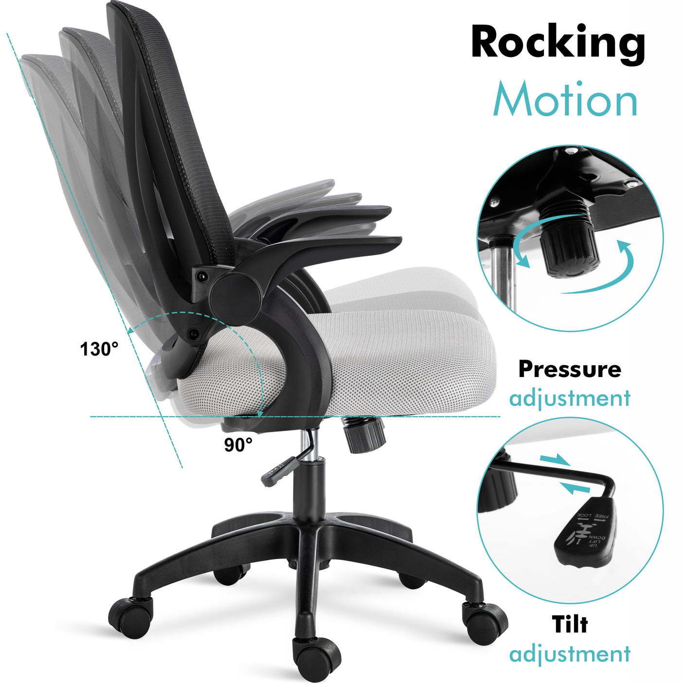 Small Desk Chair | Comfortable & Swivel Mesh Office Chair