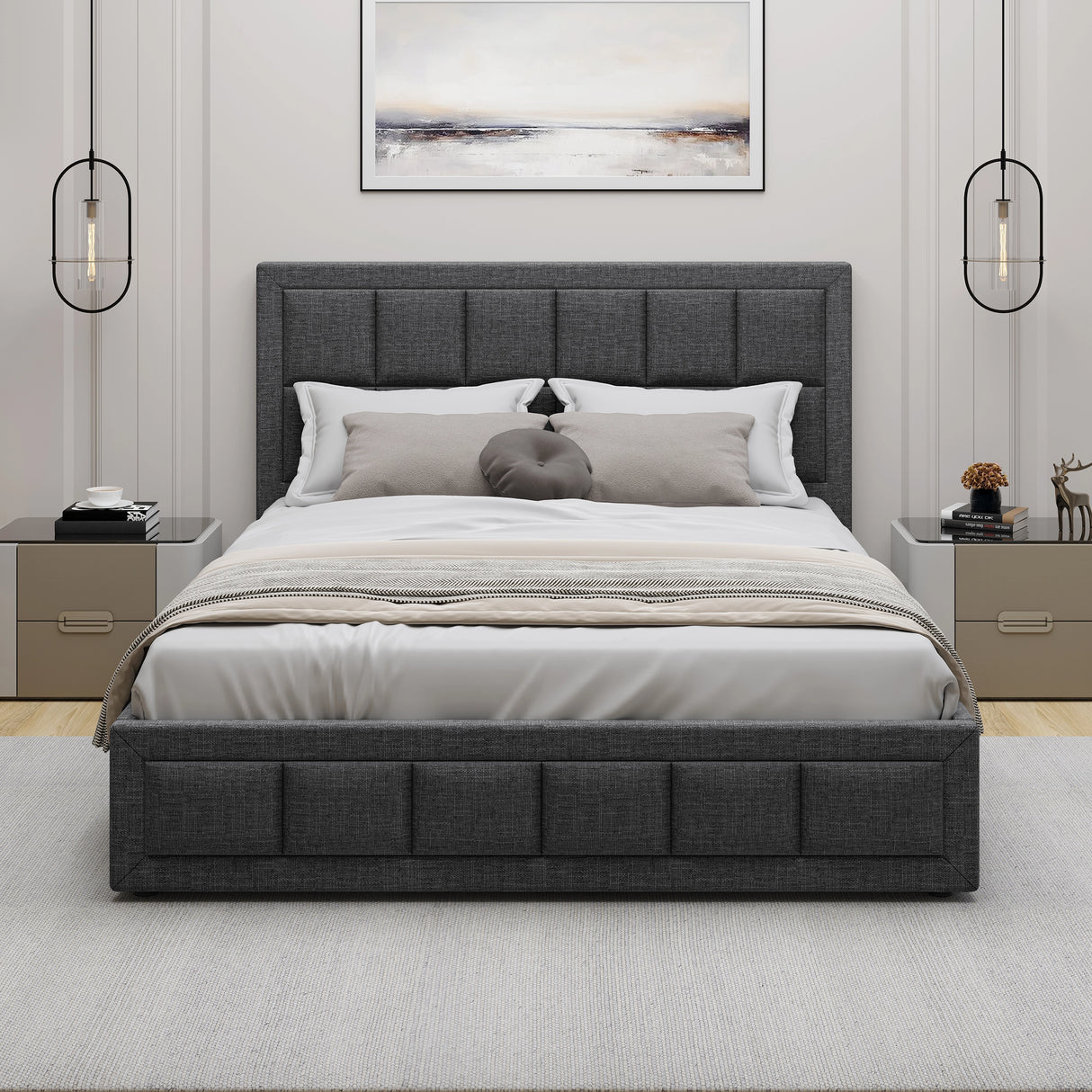 Blisswood Super King Size Ottoman Bed Frame With Storage