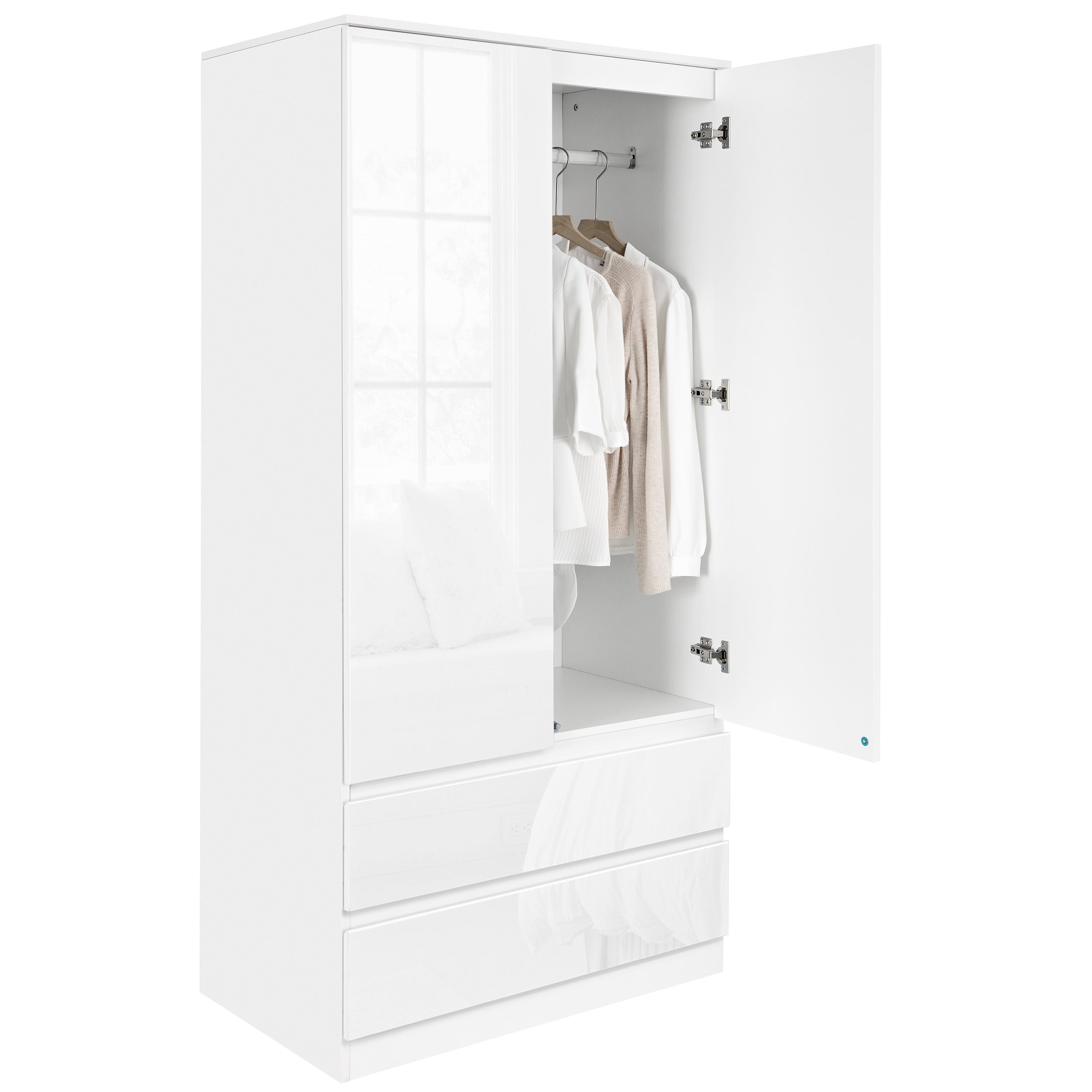 white wardrobe