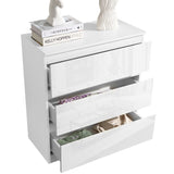 Stylish 3-drawer chest of drawers for added storage and modern decor.