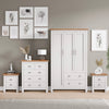 Shaker 3 Wardrobe with 4 Drawer Chest - Bedroom Furniture Set