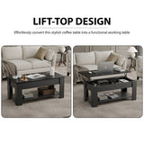 Lift top Coffee Table with Storage | Lift up Center Table 100cm Wide
