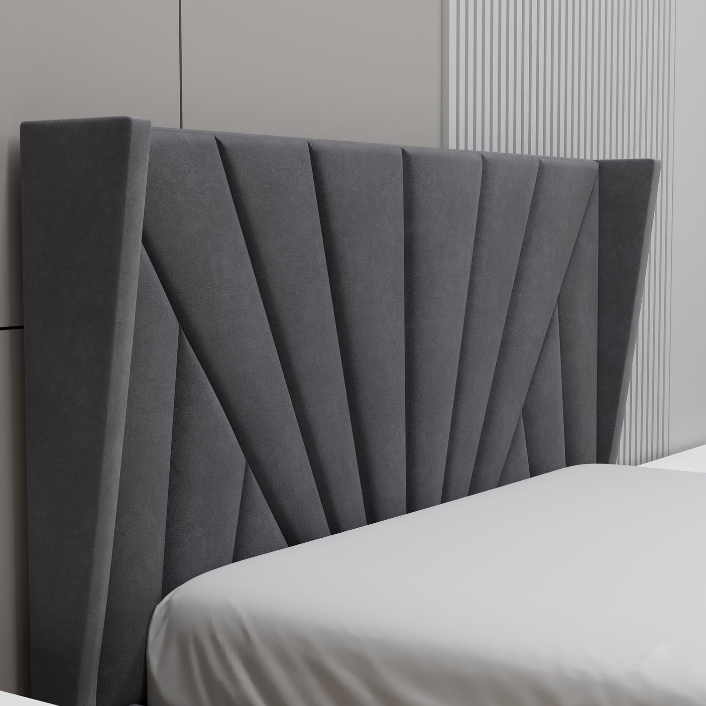 Velvet Ottoman Storage Bed - Sunrise Ottoman Bed Frame