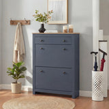 Modern Shoe Cabinet With Drawers | 2 Door Shoe Storage