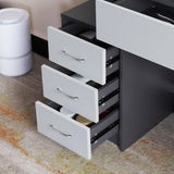 Dressing Table with Storage, Drawers and Mirror - Vanity Makeup Table
