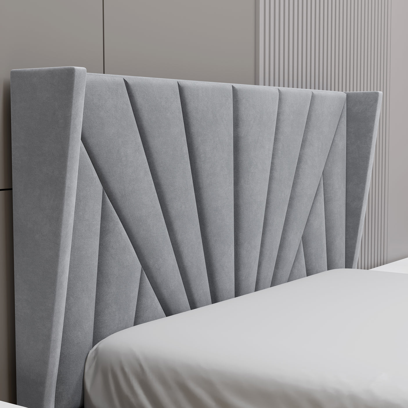 Velvet Ottoman Storage Bed - Sunrise Ottoman Bed Frame