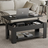 Lift top Coffee Table with Storage | Lift up Center Table 100cm Wide