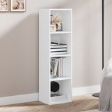 4 Tier Bookcase Cube Storage Unit Book Shelf - Narrow Shelving Unit
