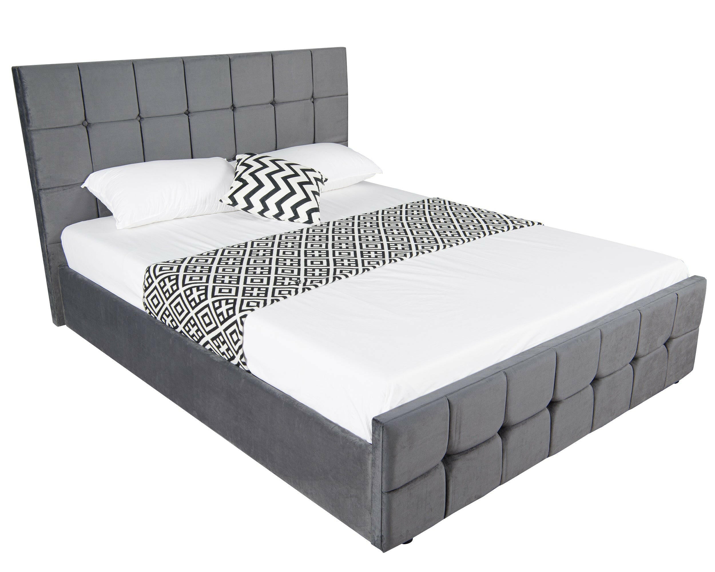 4ft ottoman bed with mattress, offering convenient storage and a comfortable sleep experience.