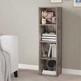 4 Tier Bookcase Cube Storage Unit Book Shelf - Narrow Shelving Unit