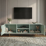 Flutrina Painted 180cm TV Unit Cabinet with Storage for TVs up to 85"