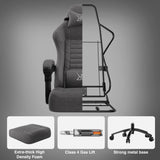 Xstriker Ergonomic Gaming Chair with Footrest & Thick Cushion Backrest
