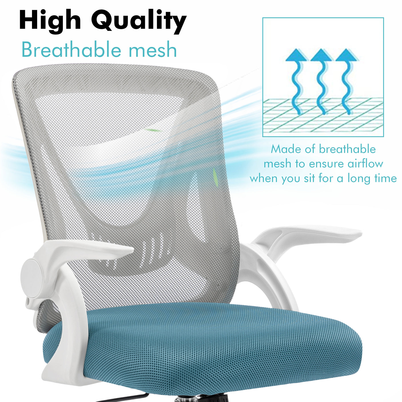 Small Desk Chair | Comfortable & Swivel Mesh Office Chair