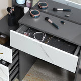 Dressing Table with Storage, Drawers and Mirror - Vanity Makeup Table
