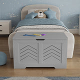 Toy Storage Box - Kids Storage Chest Blanket Box with Safety Hinges
