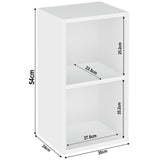 Bookcase Cube Storage Unit - Tall Narrow Bookshelf