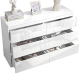 6 drawer chest of drawers white stylish storage solution for UK bedrooms