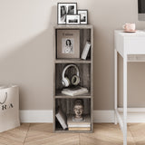 Bookcase Cube Storage Unit - Tall Narrow Bookshelf