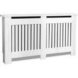 Chelsea White Radiator Cover,  Vertical Wooden Slats
