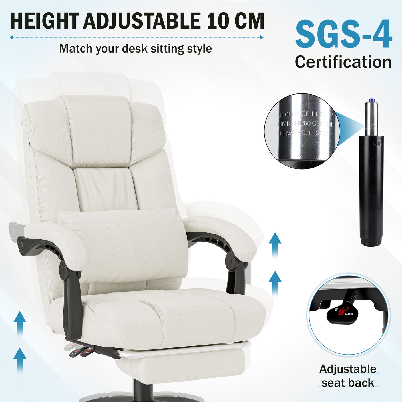 Premium Executive Office Chair - Reclining Swivel Chair