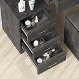 Dressing Table with Storage, Drawers and Mirror - Vanity Makeup Table