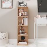 4 Tier Bookcase Cube Storage Unit Book Shelf - Narrow Shelving Unit