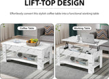 Blisswood Lift Up Modern Coffee Table with Storage
