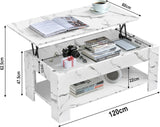 Blisswood Lift Up Modern Coffee Table with Storage