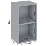 Bookcase Cube Storage Unit - Tall Narrow Bookshelf