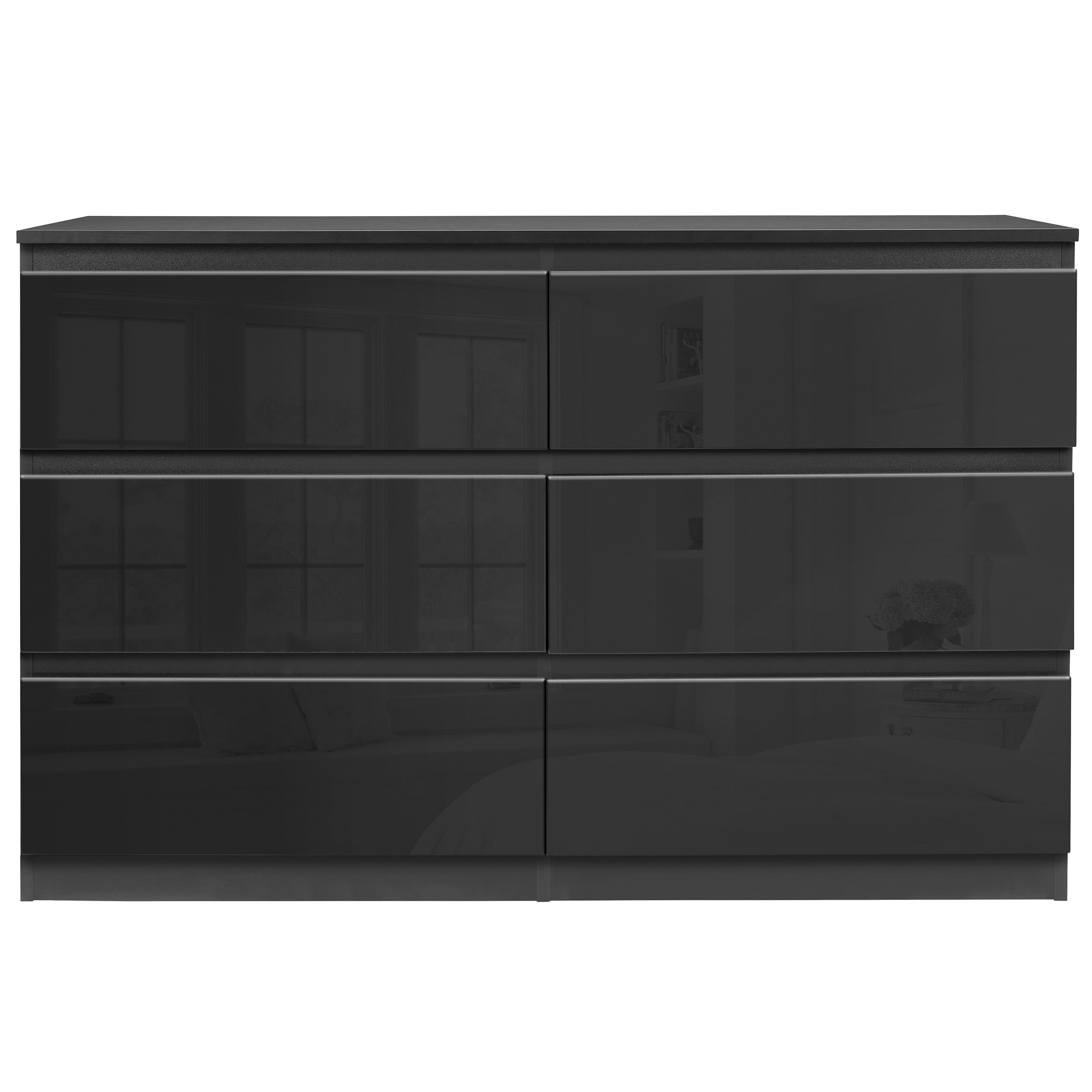black dresser drawers