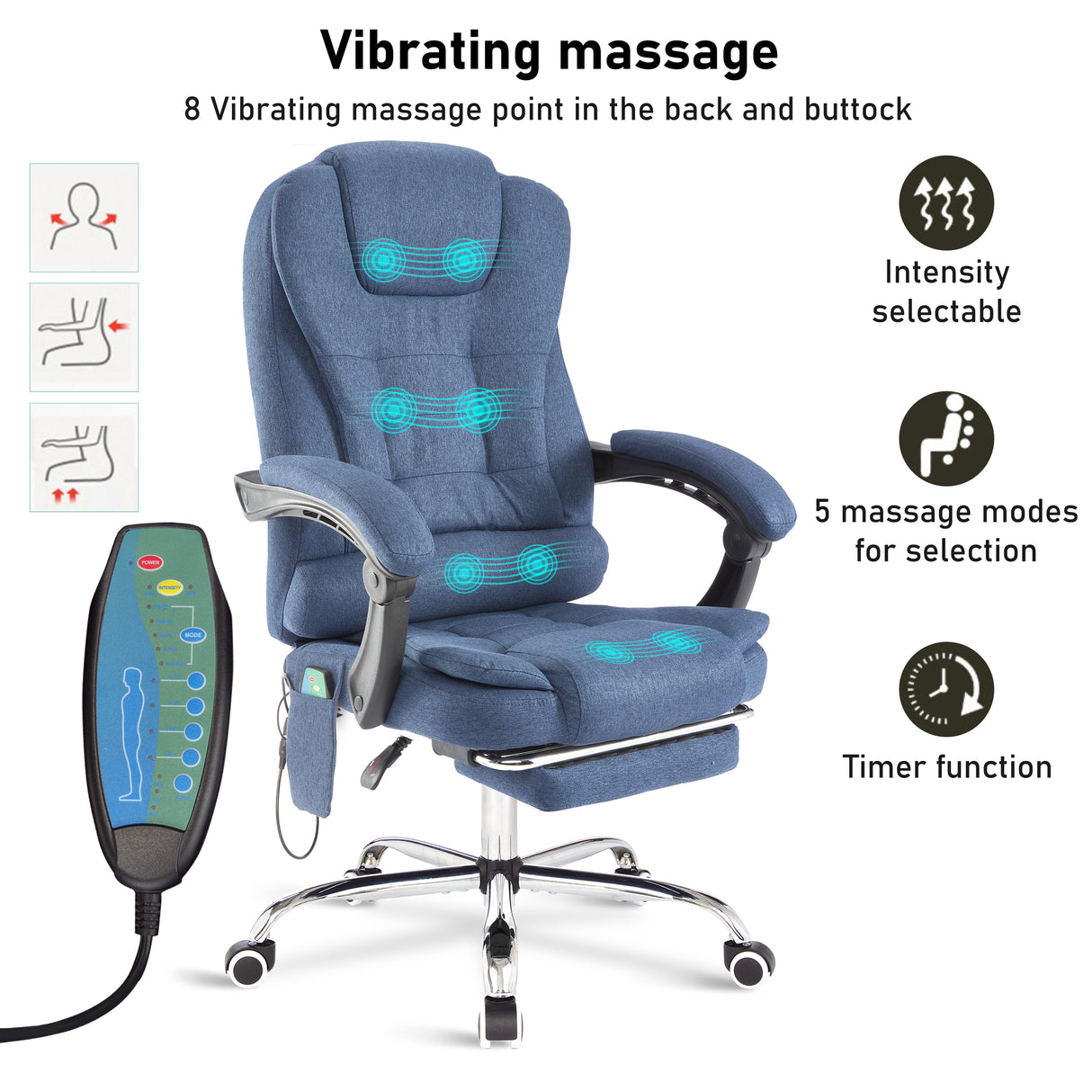 Blisswood 8 Point Massage Office Chair