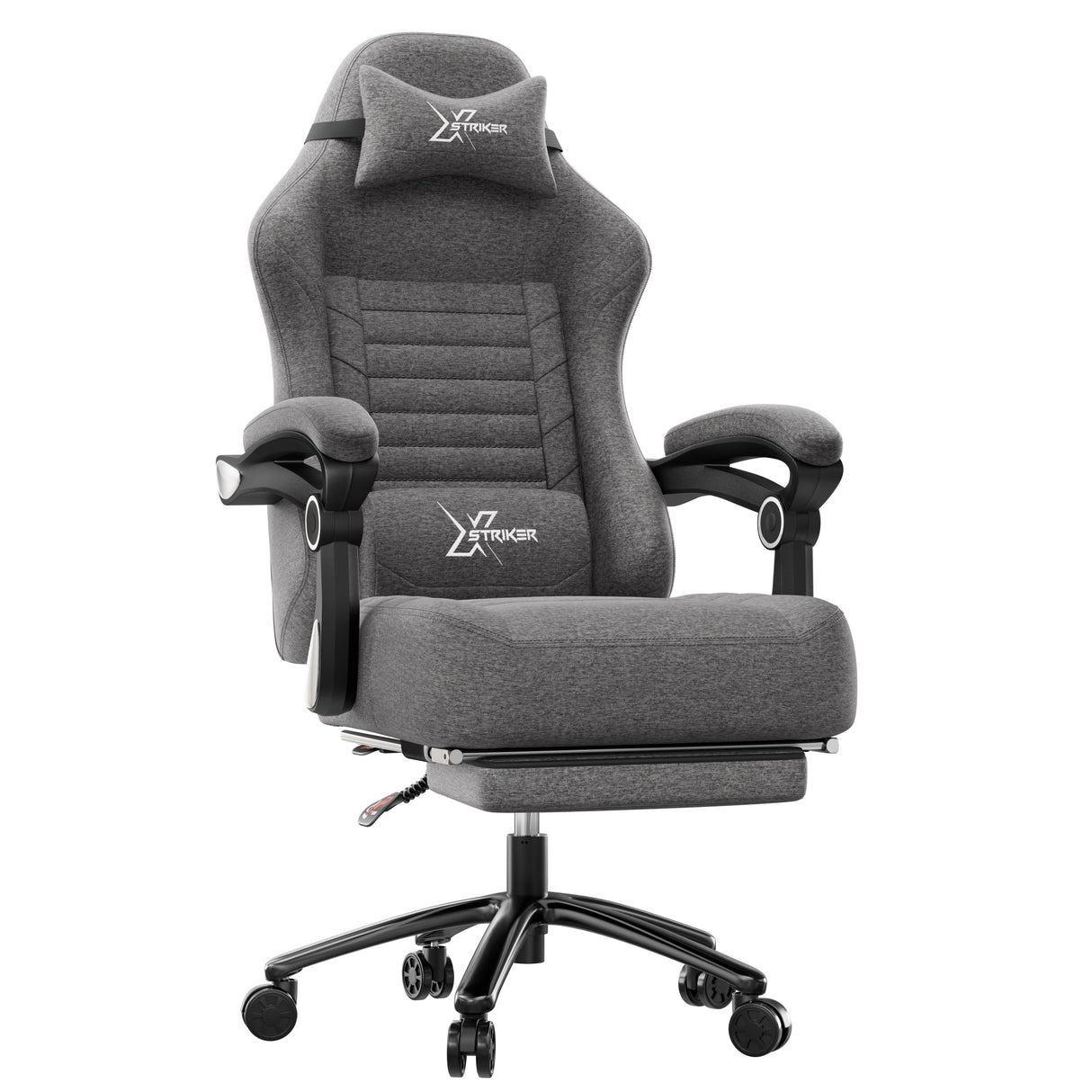 Xstriker Ergonomic Gaming Chair with Footrest & Thick Cushion Backrest