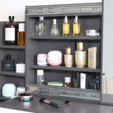 Dressing Table with Storage, Drawers and Mirror - Vanity Makeup Table
