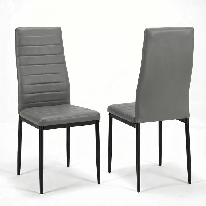 PU Leather Modern Dining Chairs Set of 4, 6 and 8