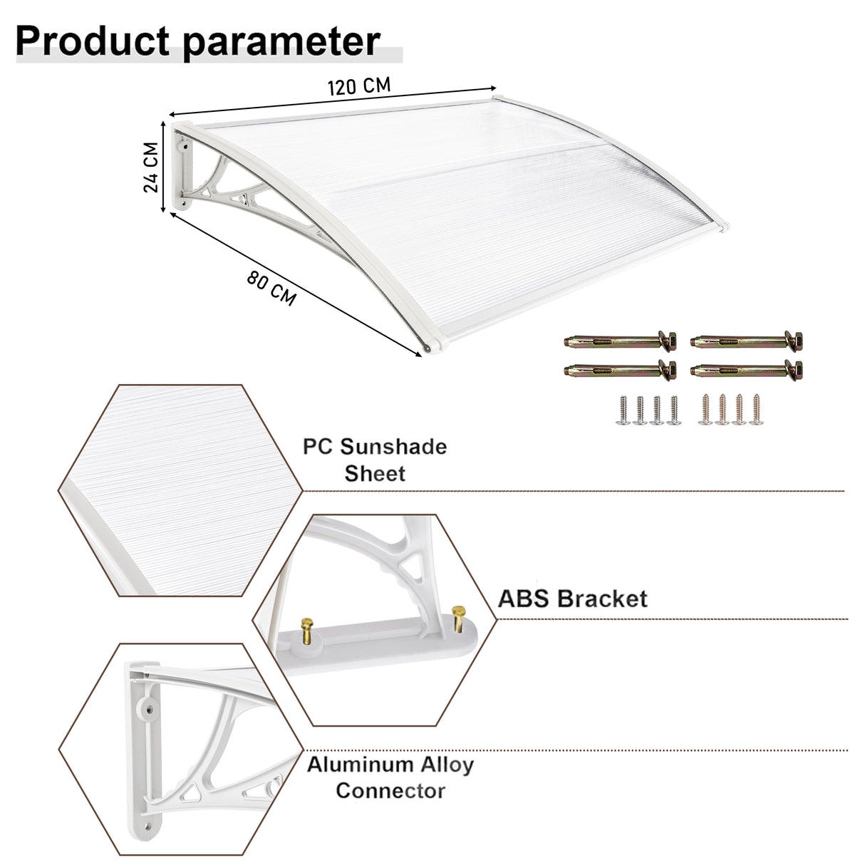 Waterproof Front Door Canopy
