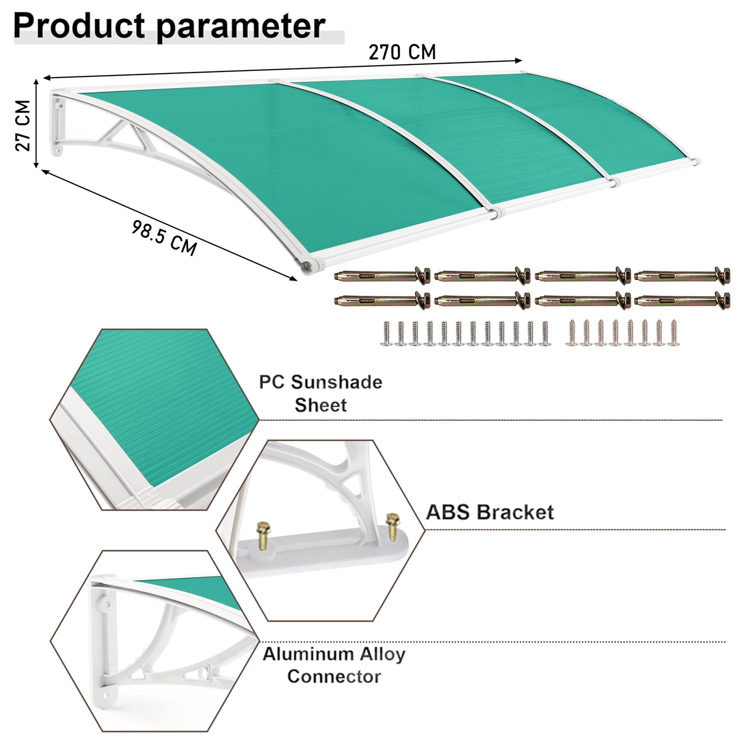 Waterproof Front Door Canopy