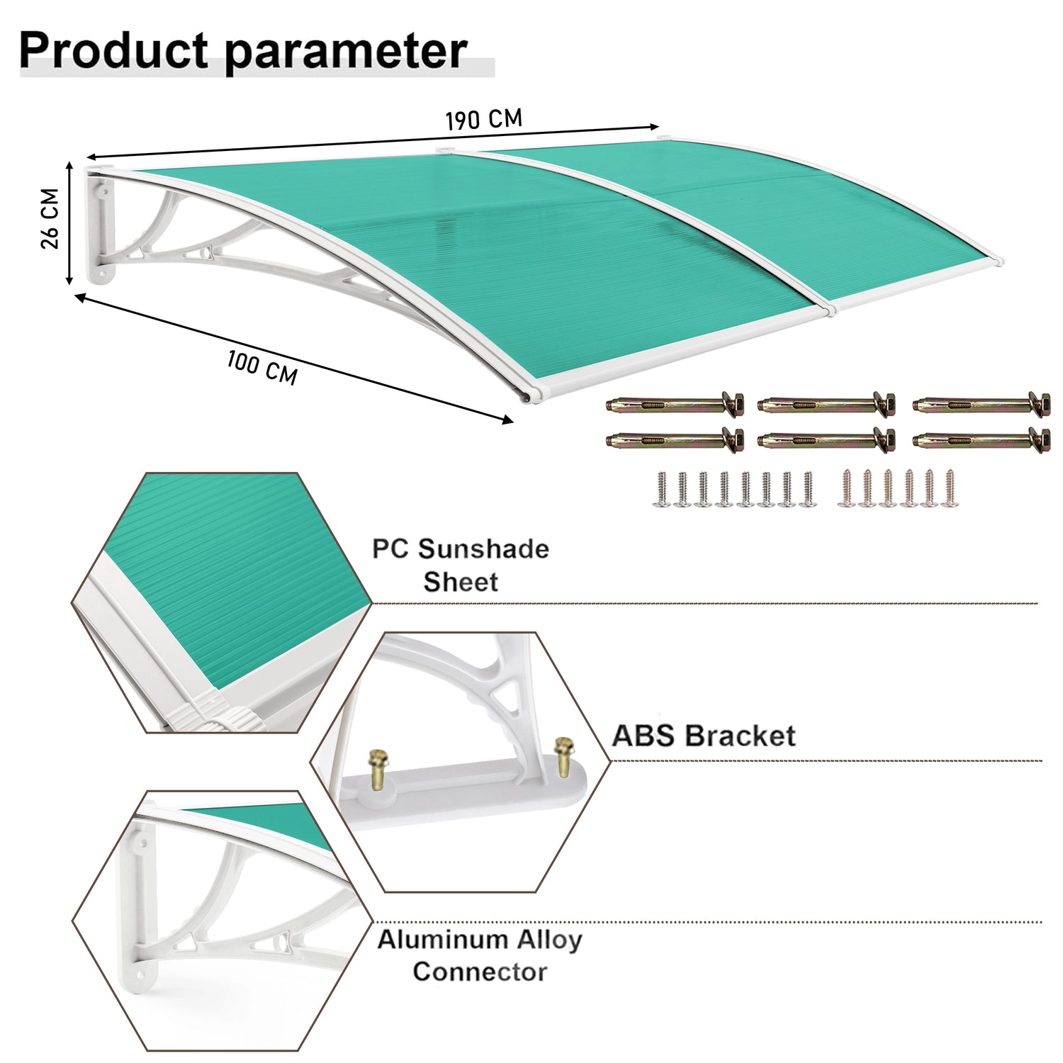 Waterproof Front Door Canopy