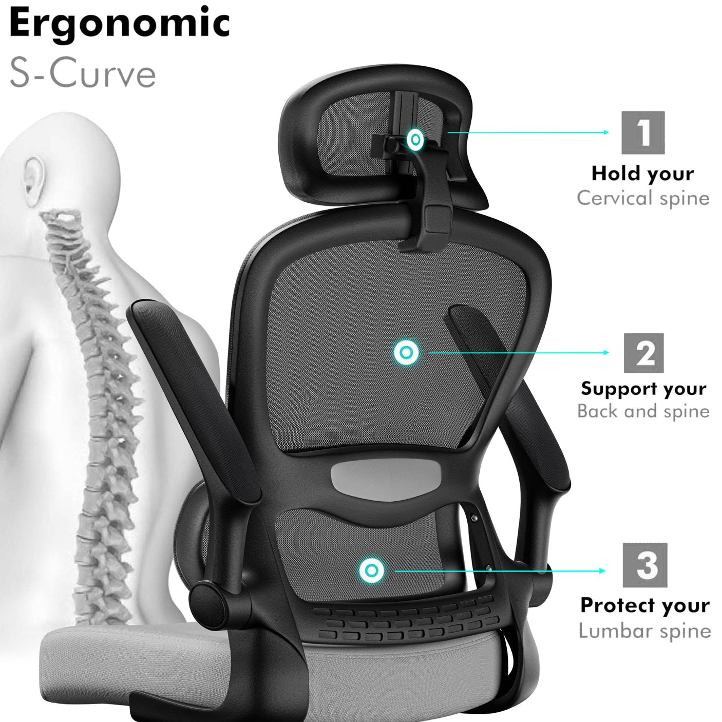 Blisswood Office Chair With Headrest
