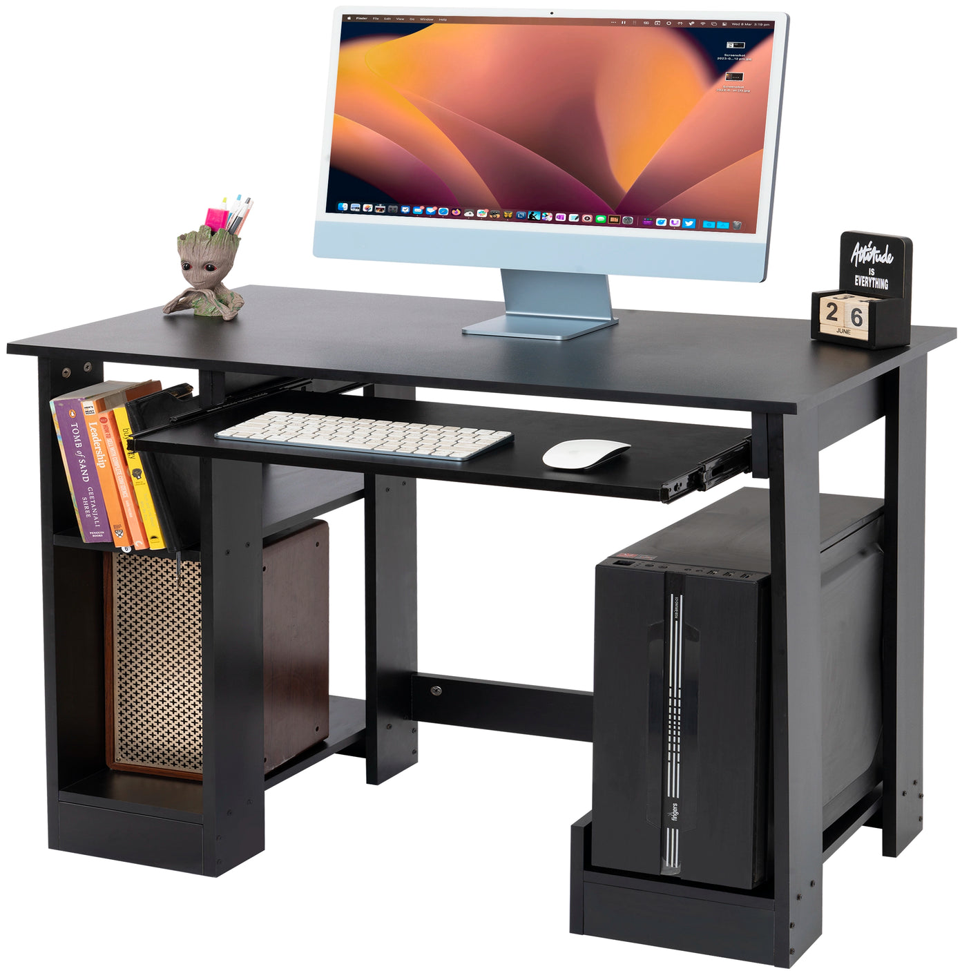 Blisswood Computer Desk With Keyboard Tray