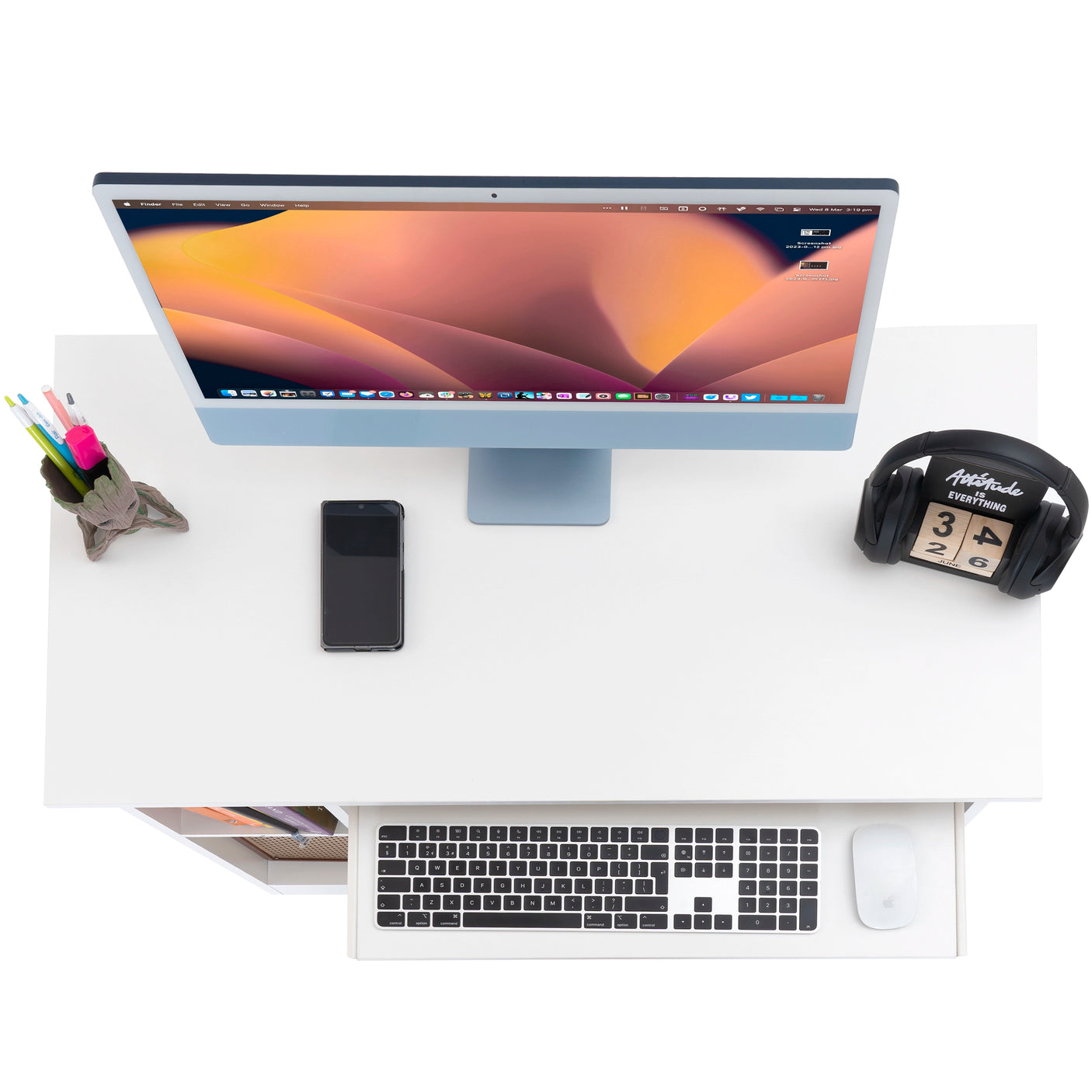 Blisswood Computer Desk With Keyboard Tray