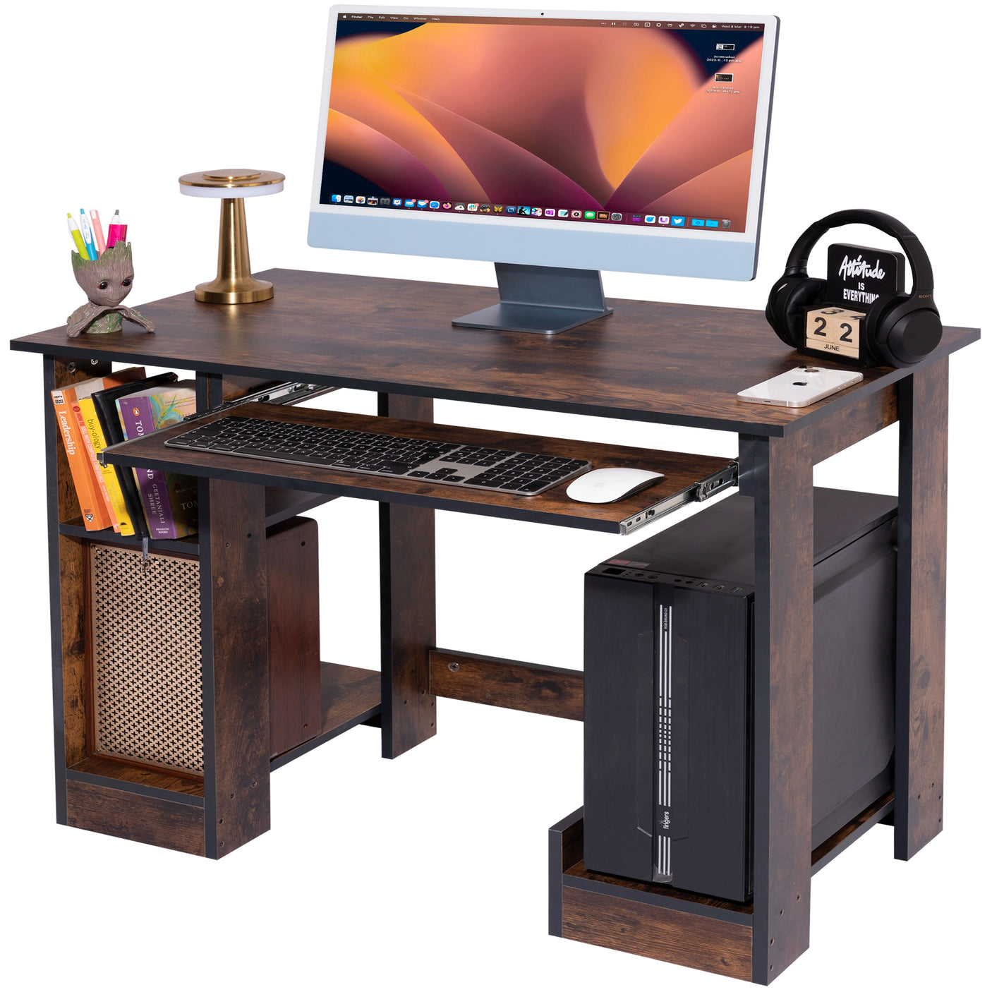 Blisswood Computer Desk With Keyboard Tray