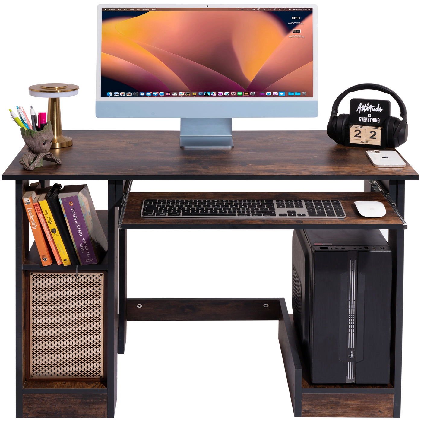 Blisswood Computer Desk With Keyboard Tray